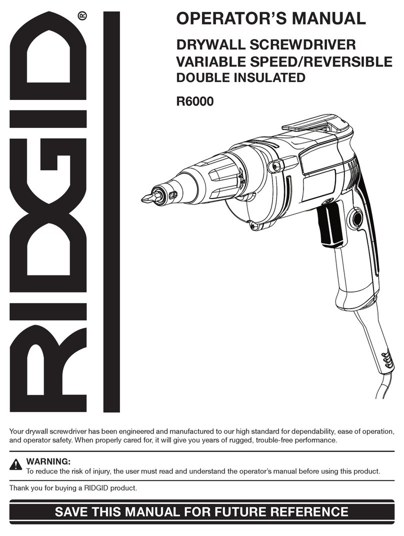 RIDGID R6000 User manual