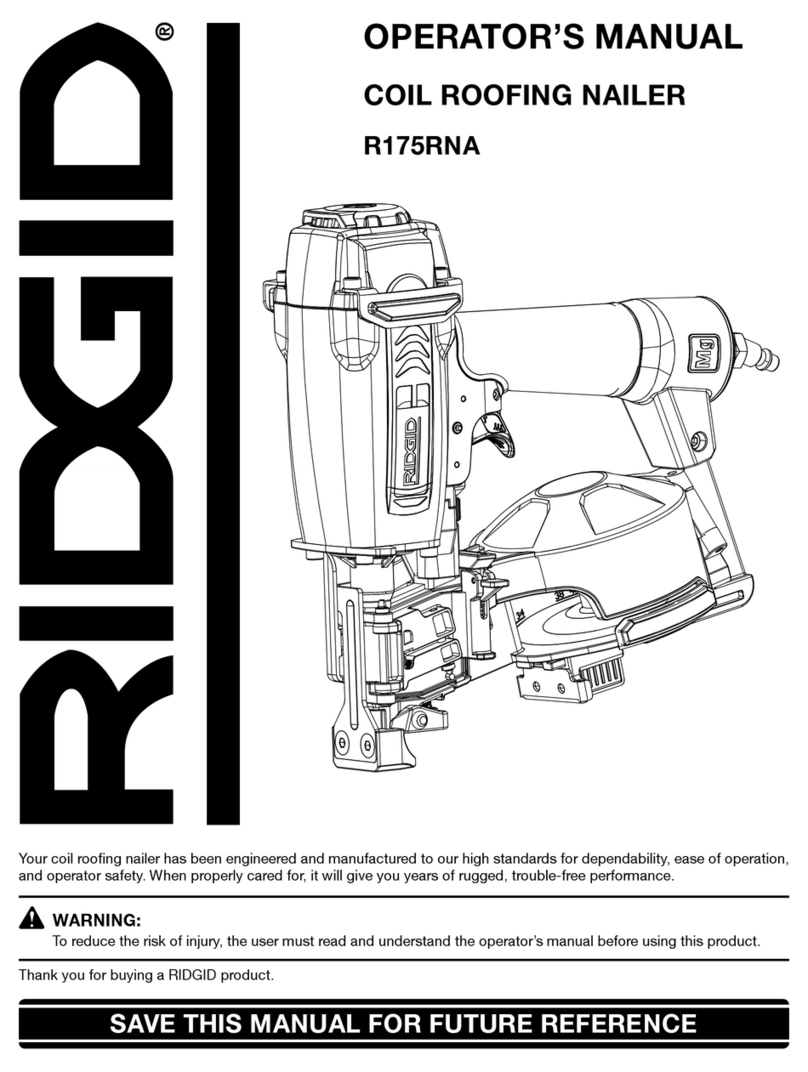 RIDGID R175RNA Operator's manual
