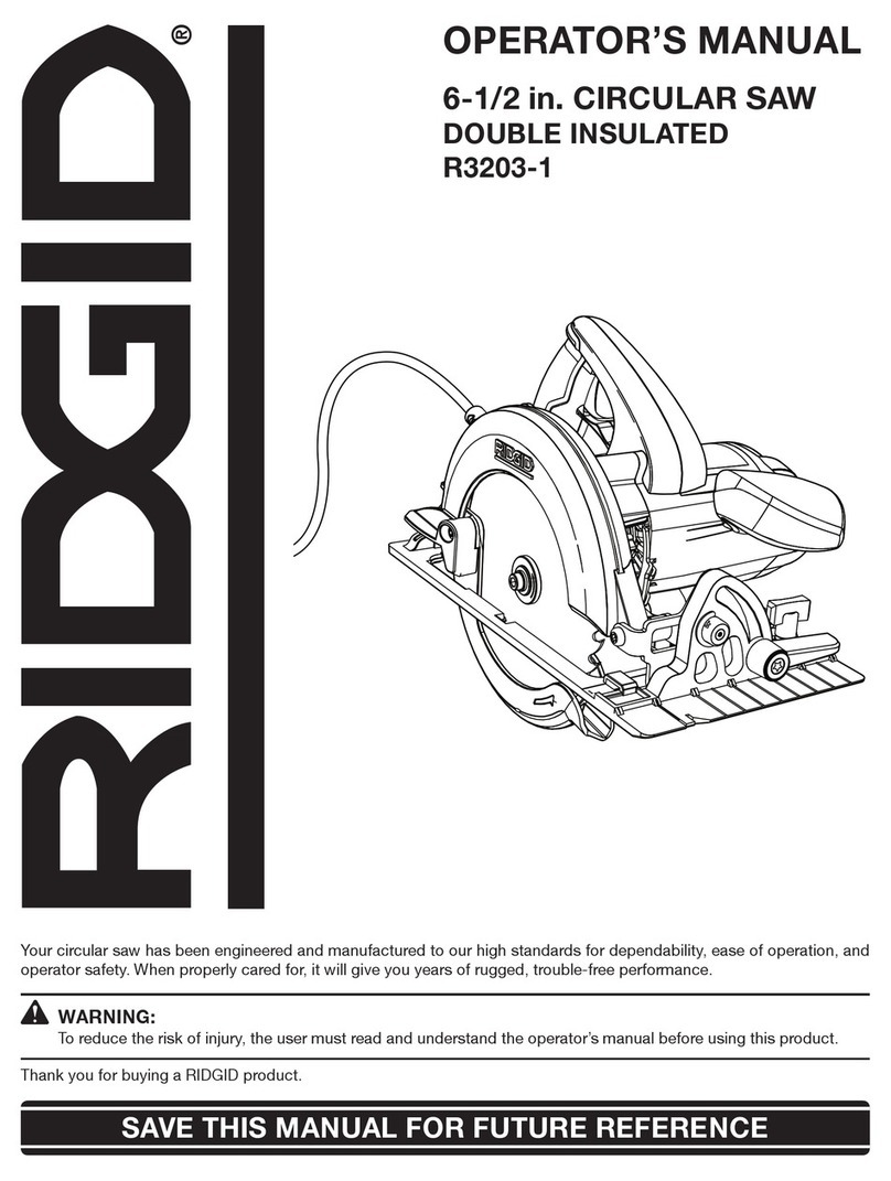 RIDGID R3203-1 User manual