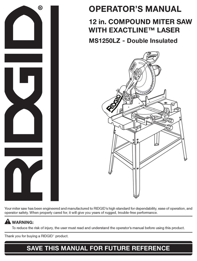 RIDGID MS1250LZ User manual