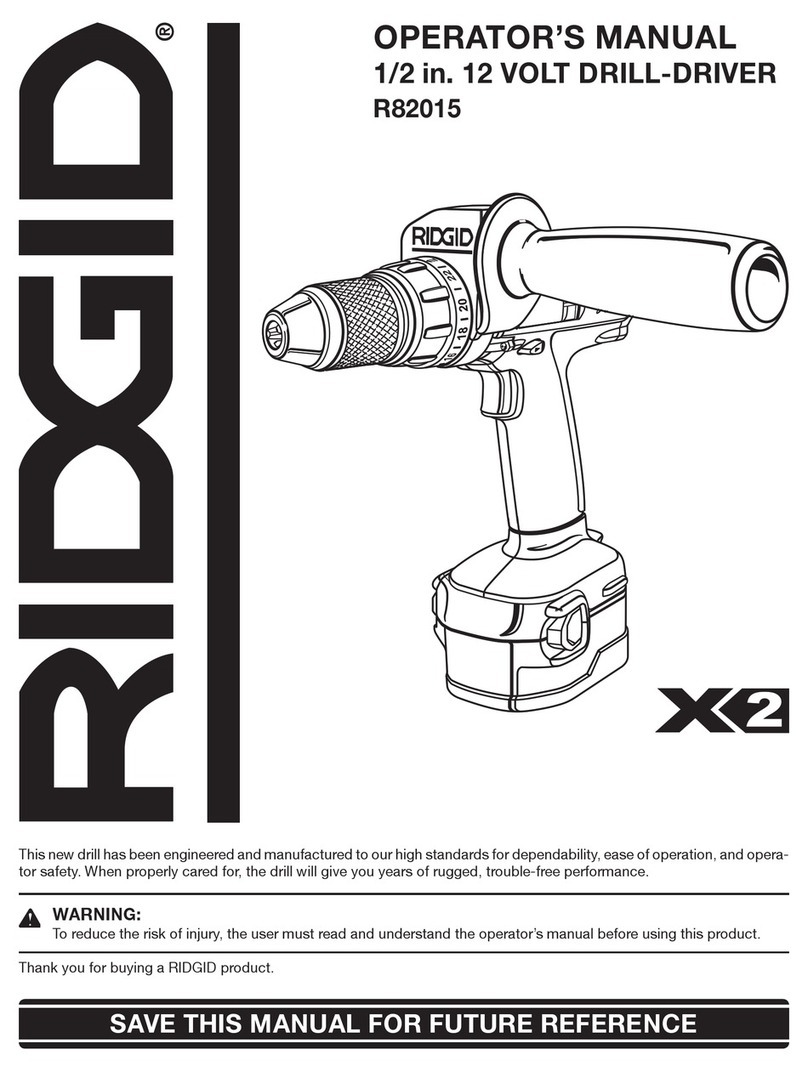 RIDGID R82015 Operator's manual