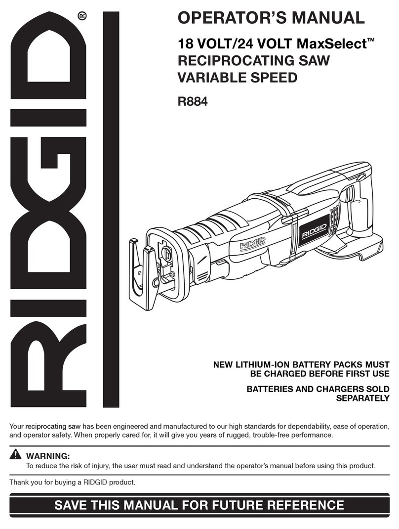 RIDGID R884 User manual