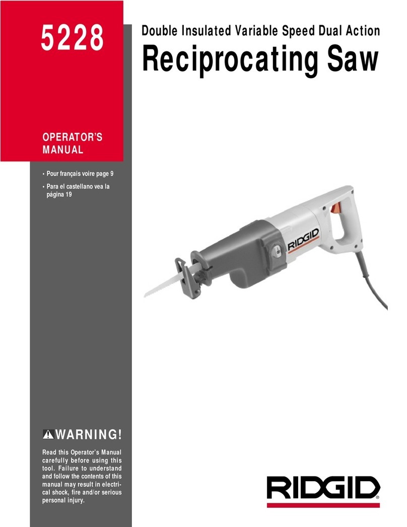 RIDGID 5228 Operator's manual
