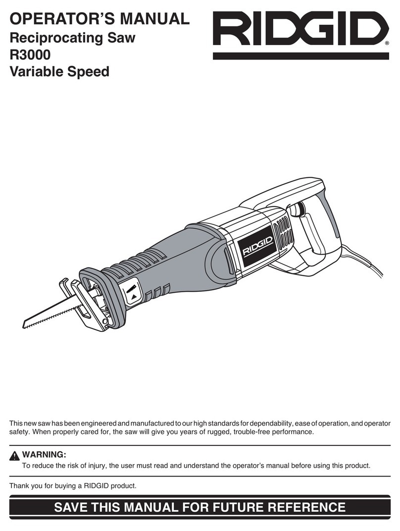 RIDGID R3000 User manual