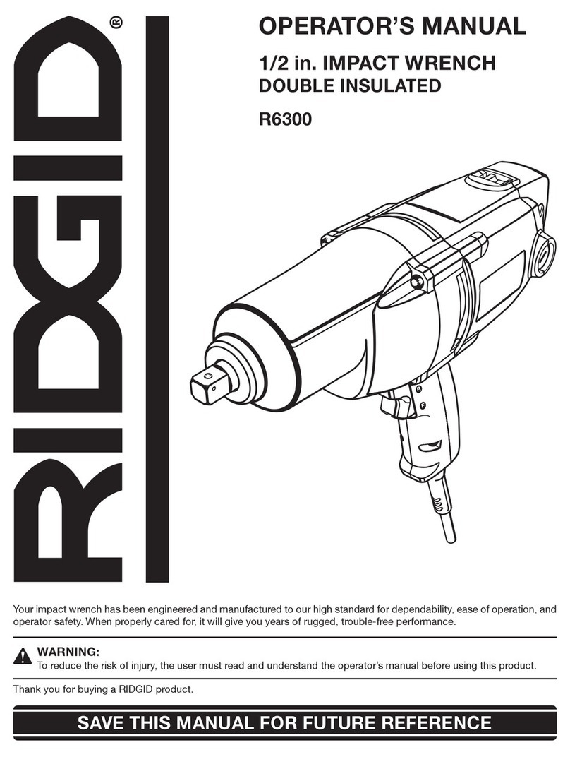 RIDGID R6300 Operator's manual
