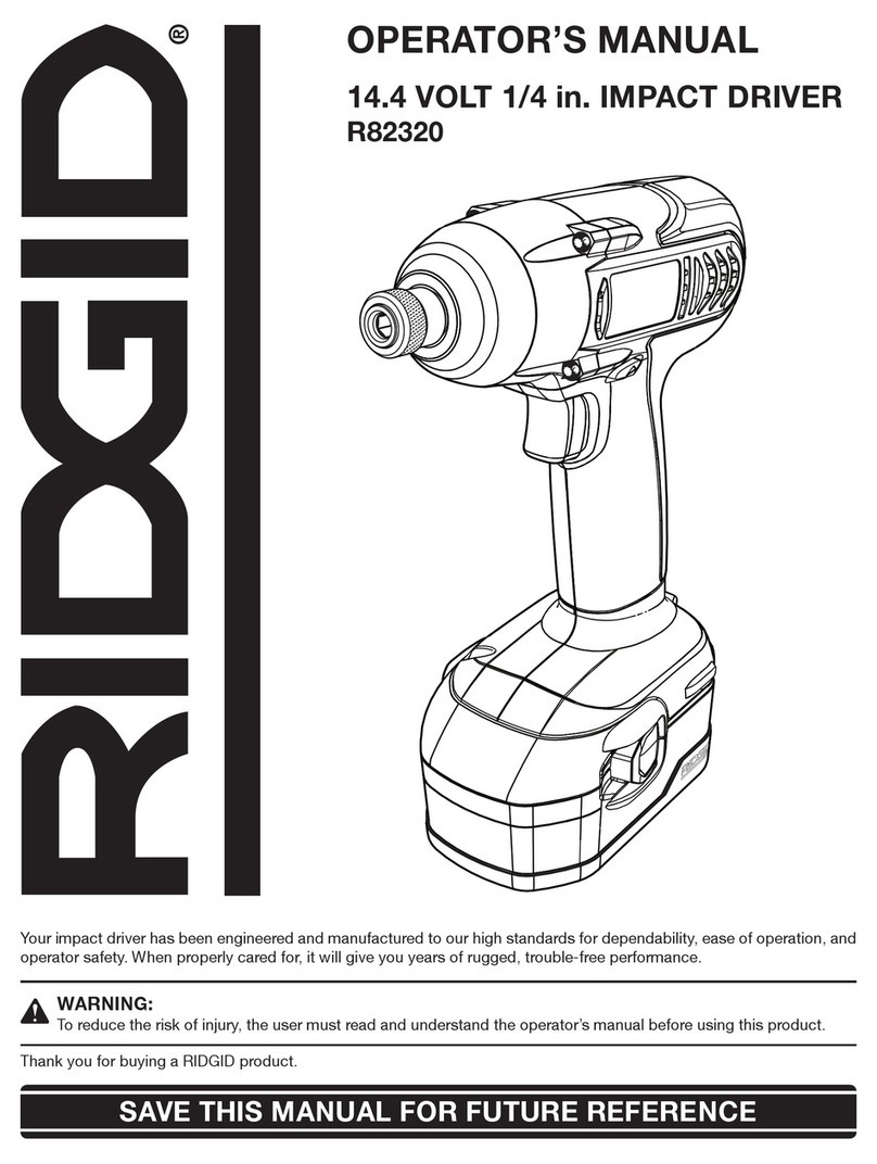 RIDGID R82320 Operator's manual