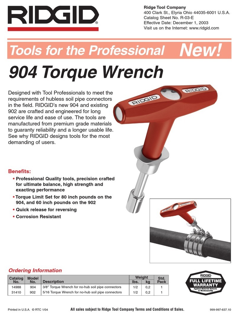 RIDGID 902 Features