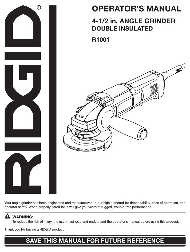RIDGID R1001 Operator's manual