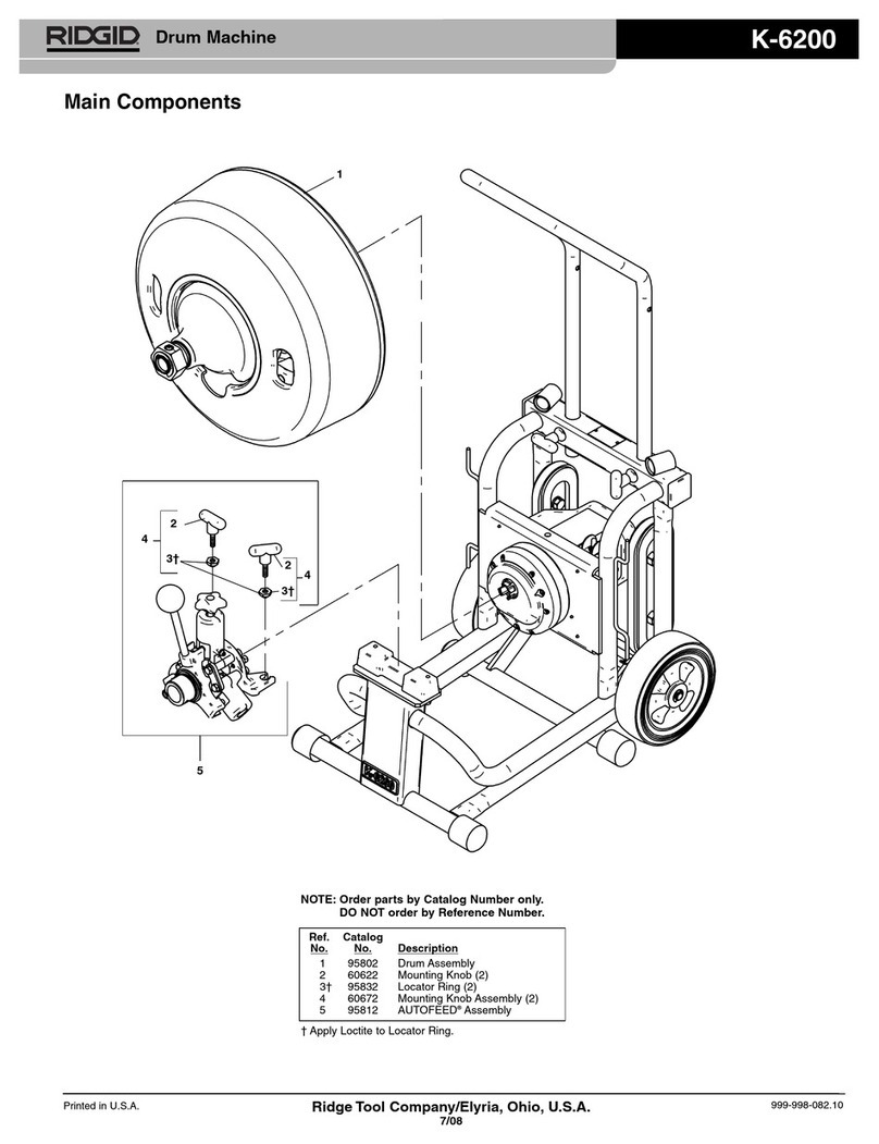 RIDGID K6200 User manual