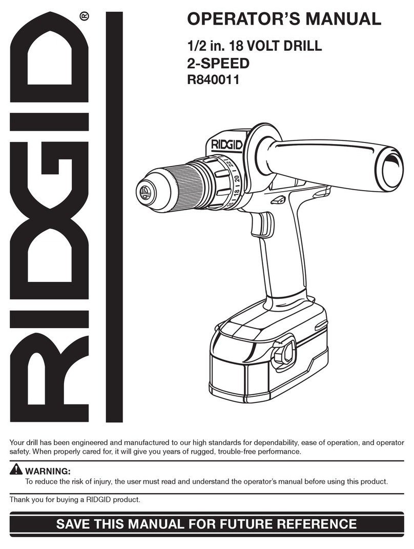 RIDGID R840011 User manual