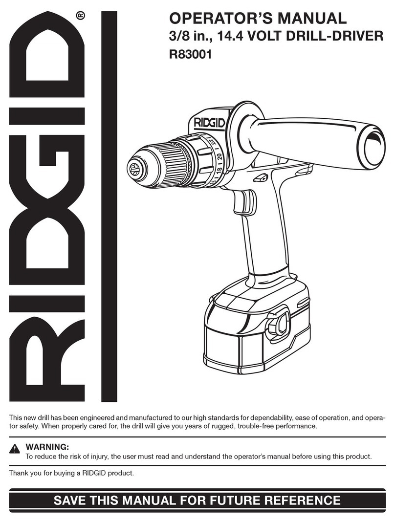 RIDGID R83001 Operator's manual