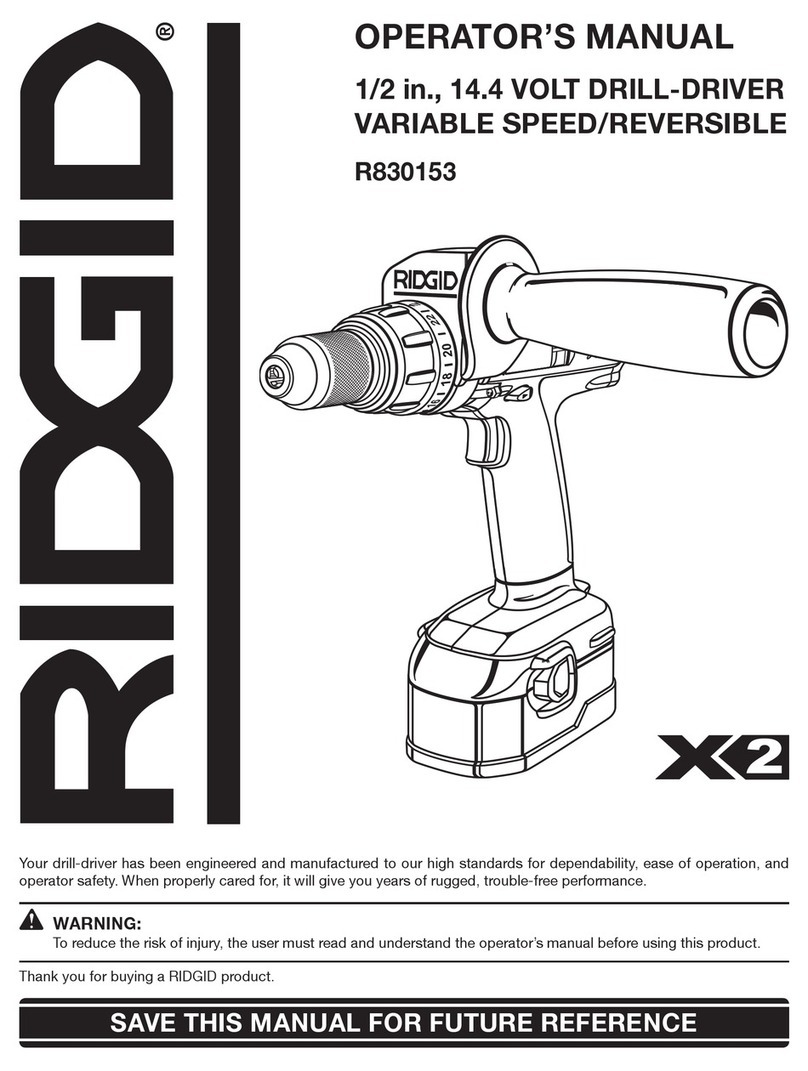 RIDGID R830153 Operator's manual