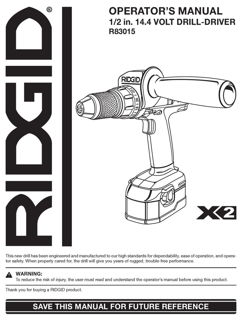 RIDGID R83015 Operator's manual