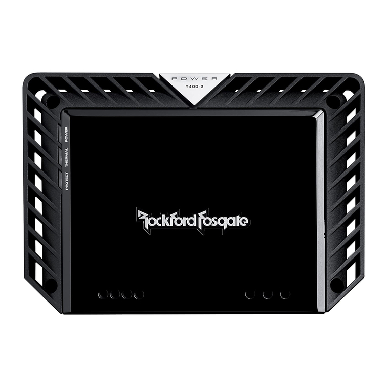 Rockford Fosgate T400-2 Owner's manual