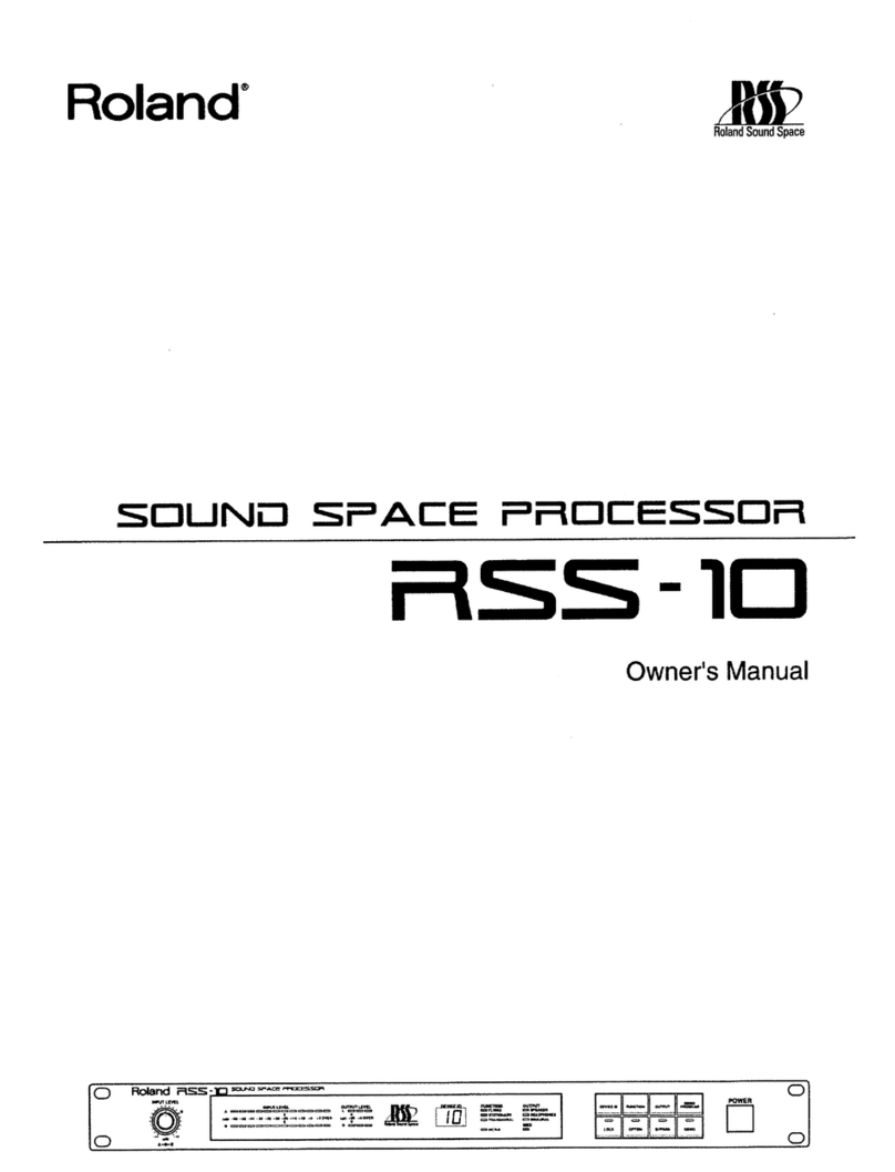 Roland RSS-10 User manual