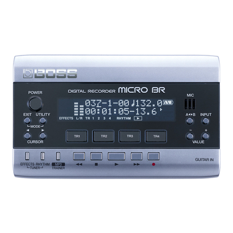 BOSSCO MICRO BR BOSS DIGITAL RECORDER MICRO BR User manual