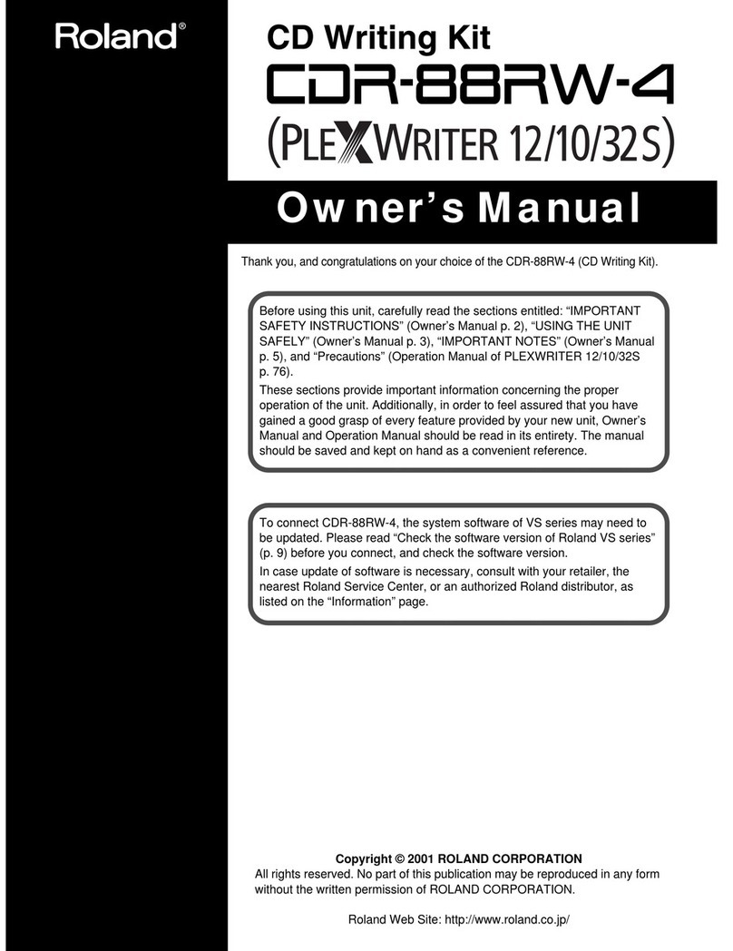 Roland CDR-88RW-4 User manual