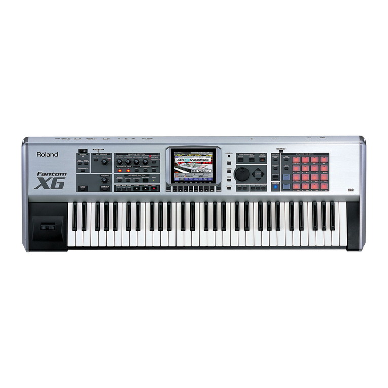 Roland Fantom-X6 User manual