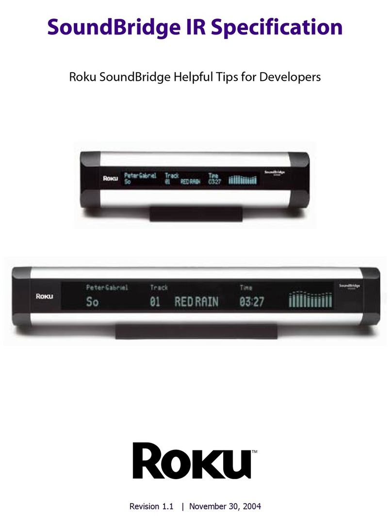 Roku SoundBridge M1000 Service manual