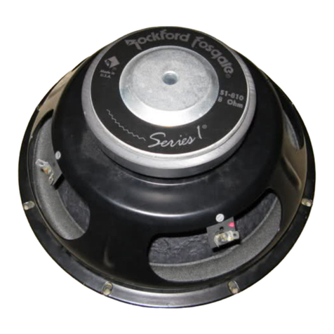 Rockford Fosgate S1-408 User manual