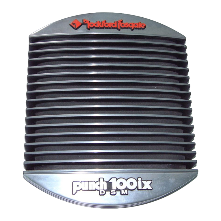 Rockford Fosgate PUNCH 100ix Installation & operation manual