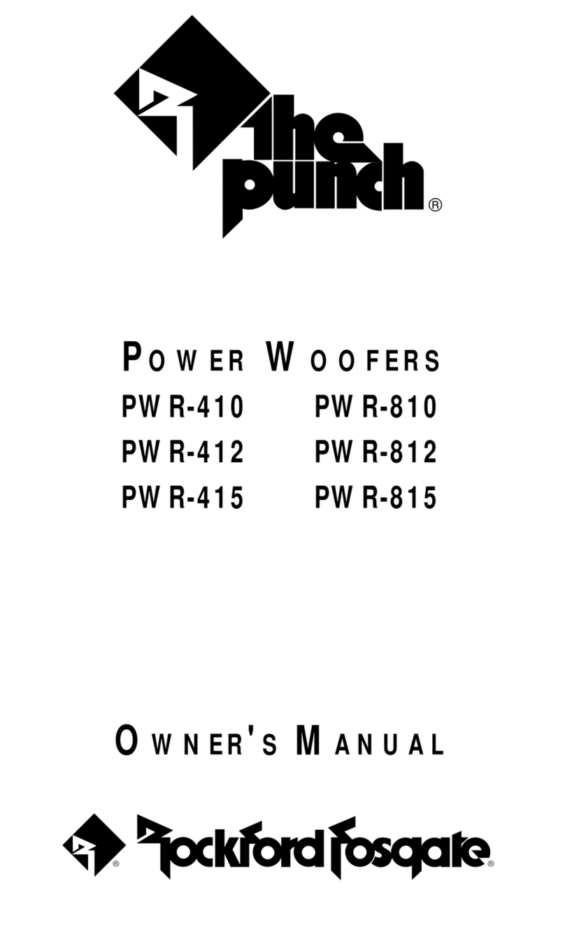 Rockford Fosgate PWR-410 User manual