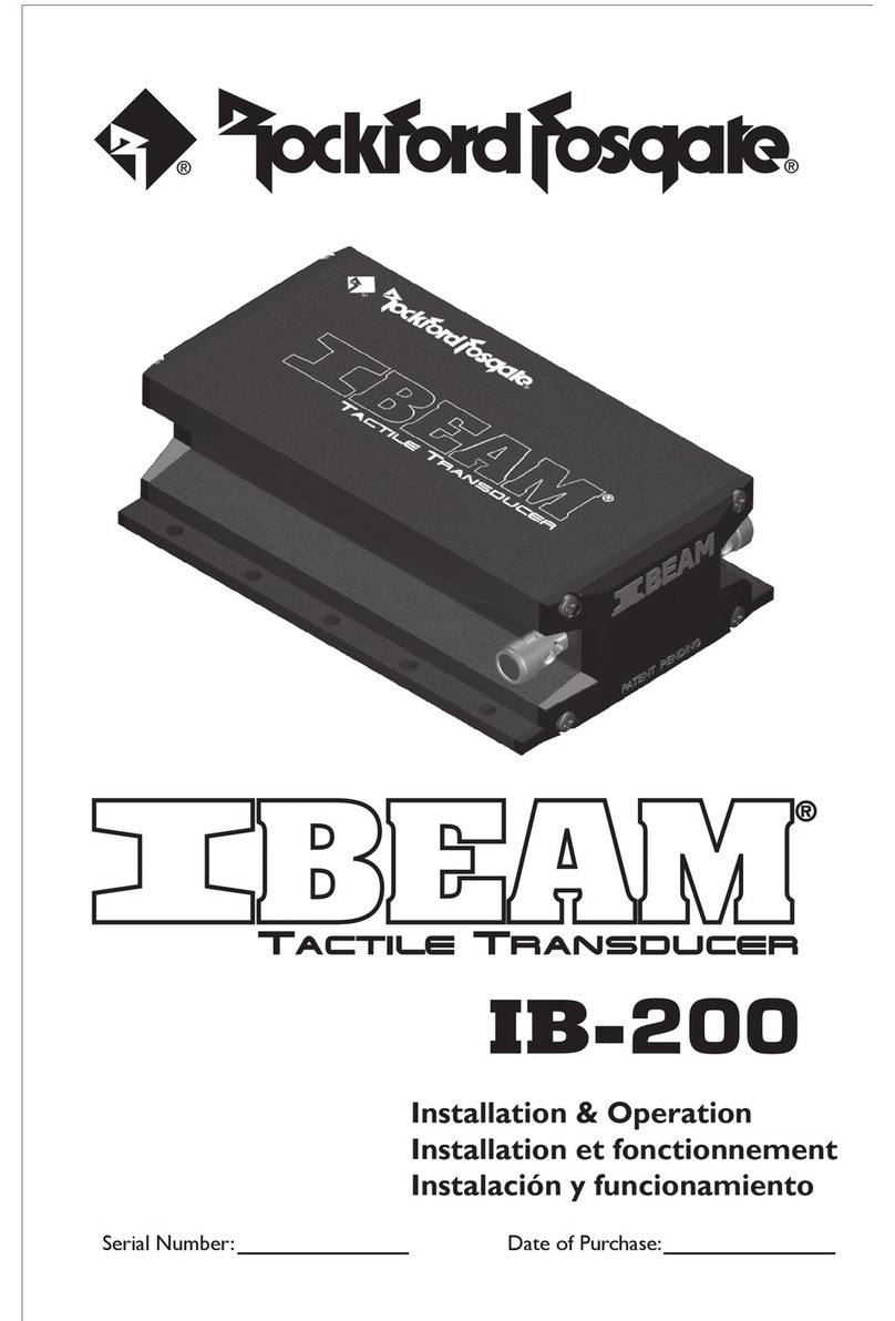 Rockford Fosgate IBeam IB-200 Installation and operation
