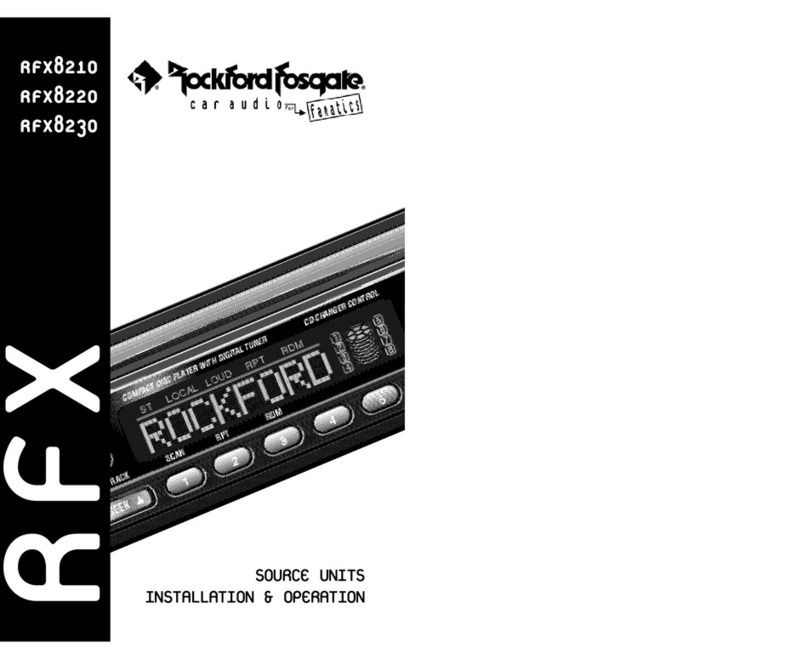 Rockford Fosgate RFX8210 Installation & operation