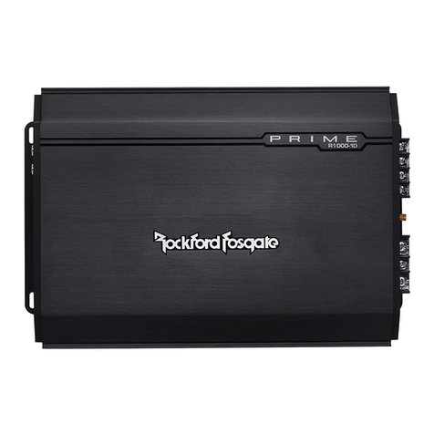 Rockford Fosgate Prime R500-1 Installation & operation manual