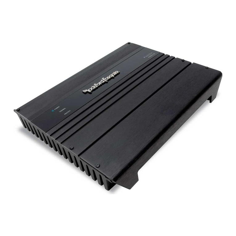 Rockford Fosgate P1200.2 Punch Installation & operation