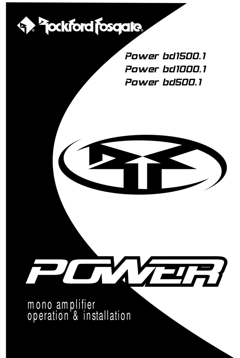 Rockford Fosgate Power BD1500.1 User manual