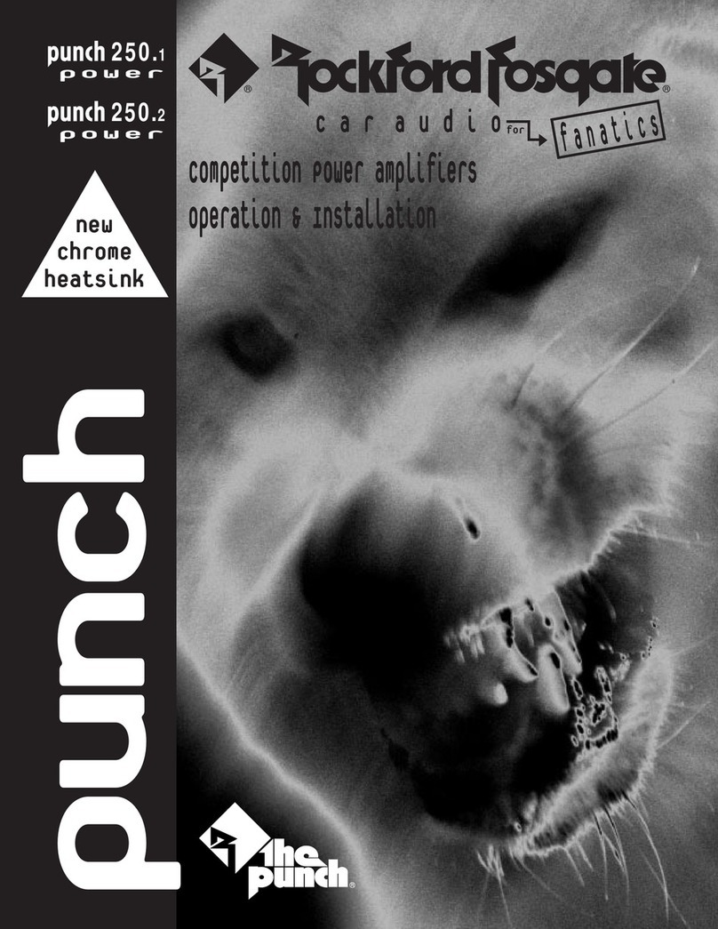 Rockford Fosgate Punch 250.2 User manual