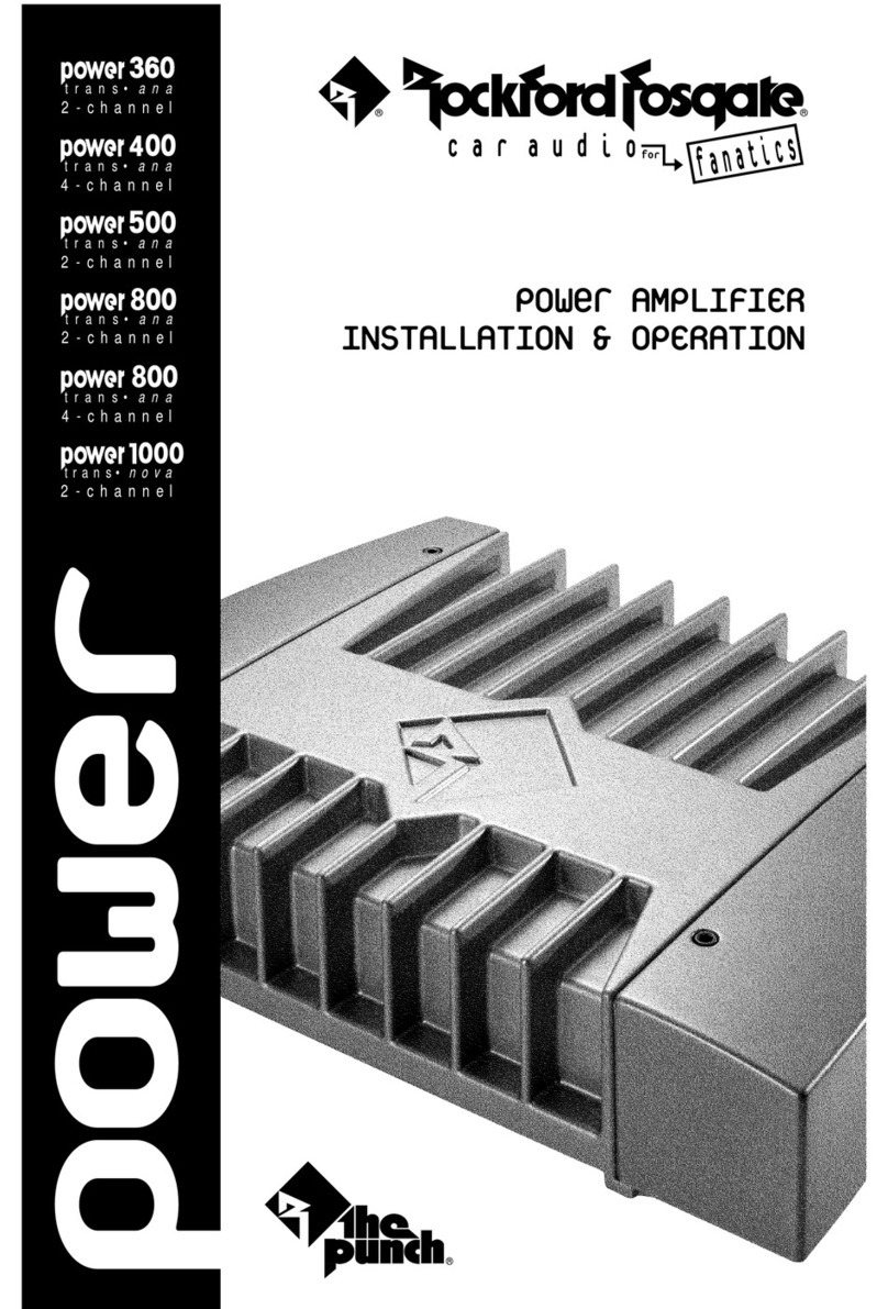 Rockford Fosgate 1000 Owner's manual Rockford Fosgate 1000 Owner's manual