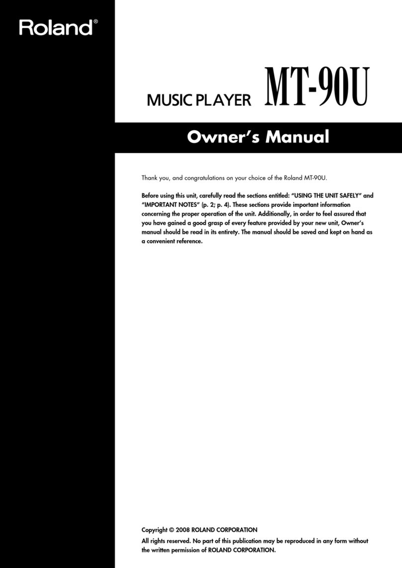 Roland MT-90U User manual