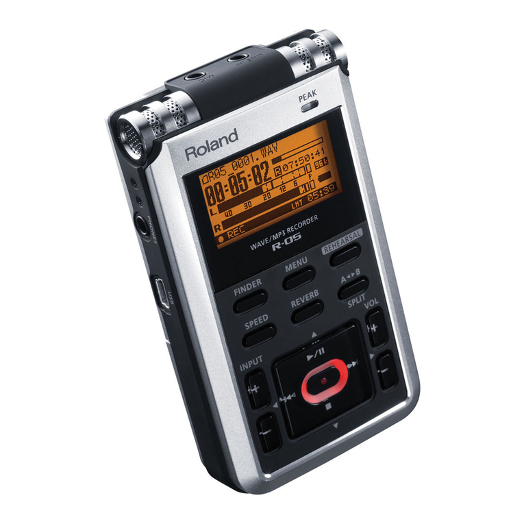 Roland Edirol R-05 User manual