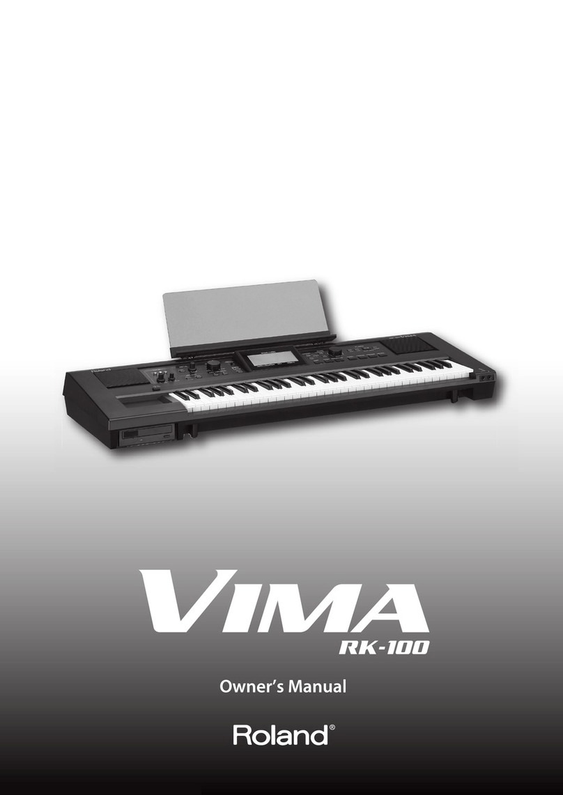 Roland VIMA RK-100 User manual