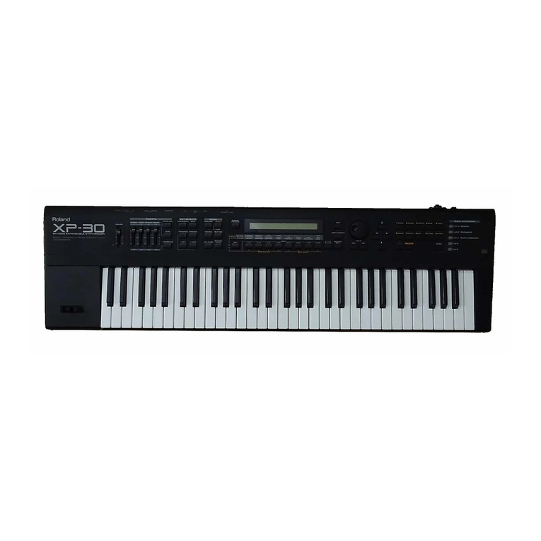 Roland XP-30 User manual