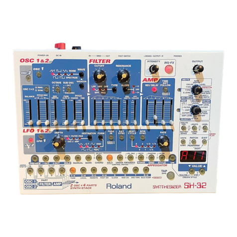 Roland SH-32 owner's manual