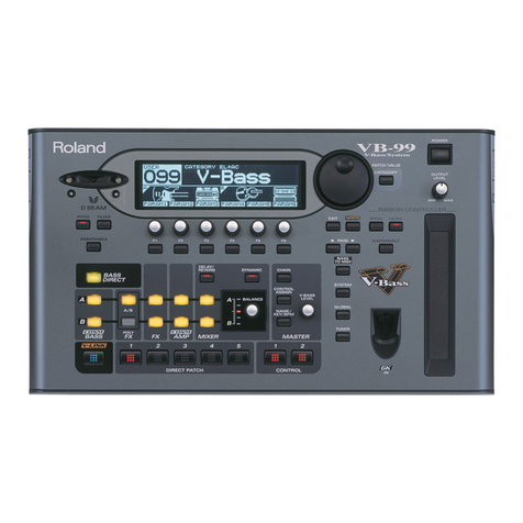 Roland V-Bass VB-99 User manual