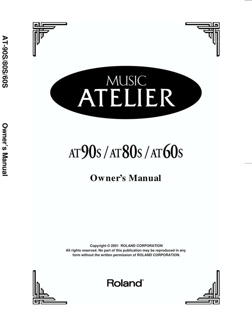 Roland 60S owner's manual