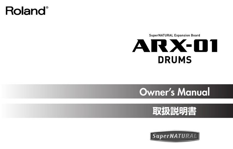 Roland SuperNATURAL ARX-01 User manual