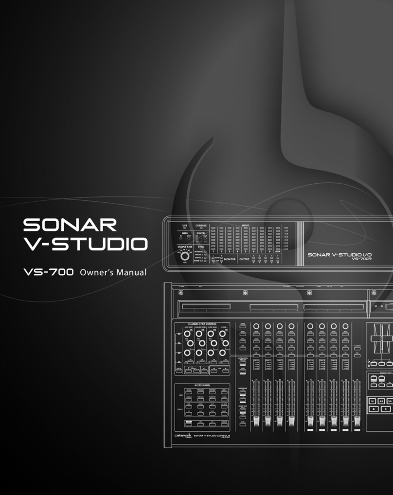 Roland Sonar V-Studio VS-700 User manual