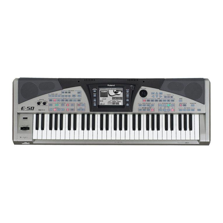 Roland E-50, E-60 User manual