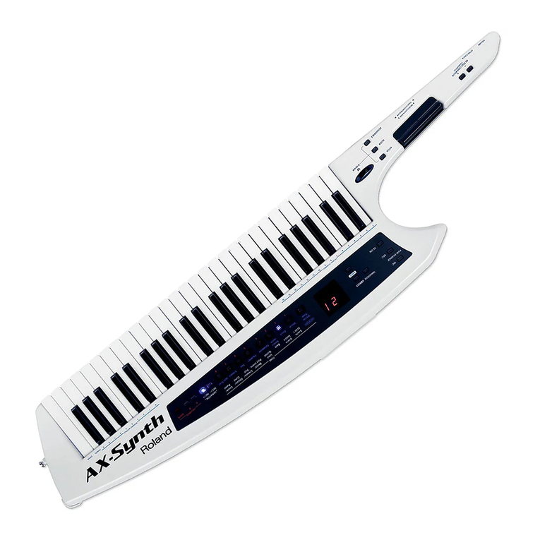 Roland AX-Synth User manual Roland AX-Synth User manual