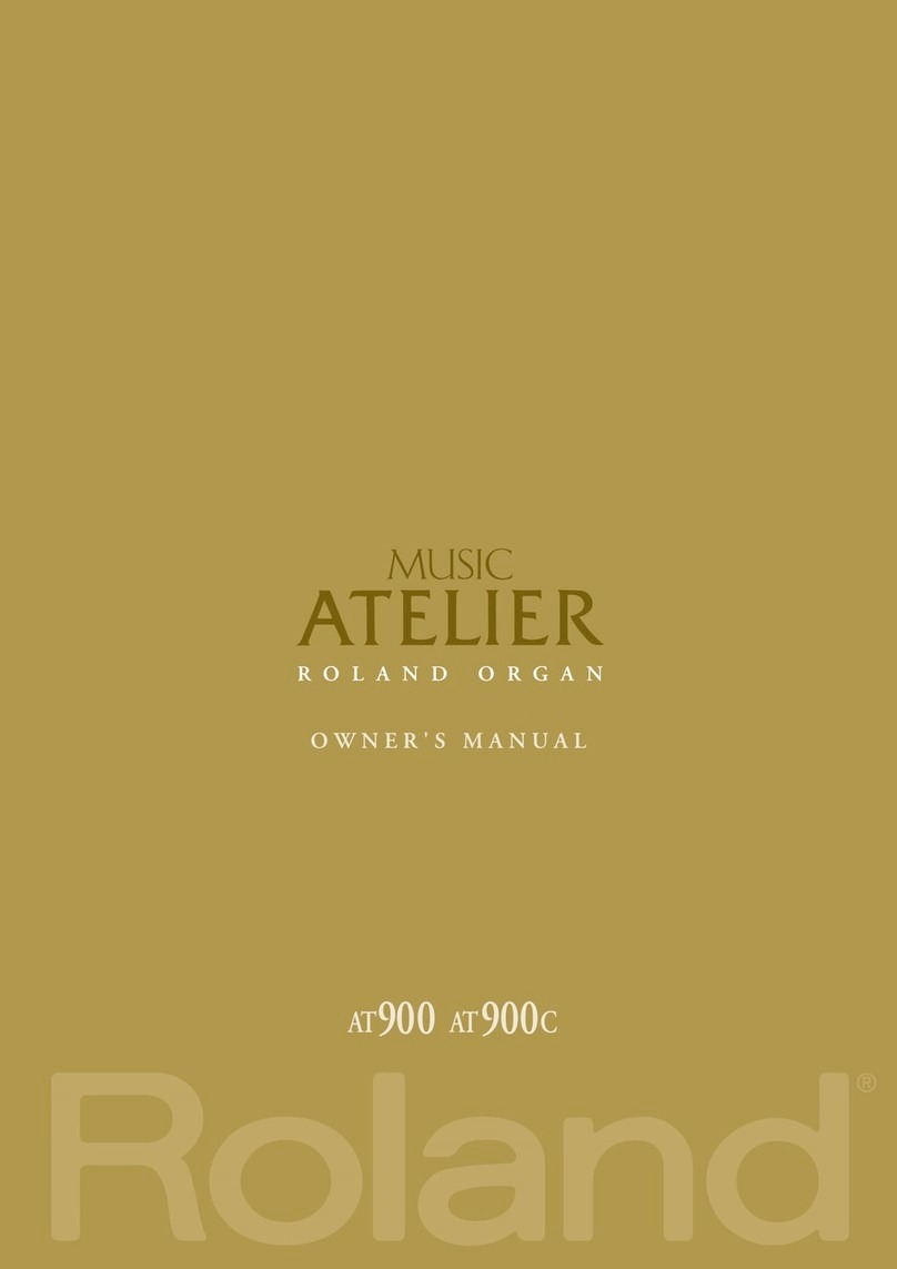 Roland AT900 Music Atelier User manual