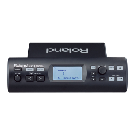 Roland V-Drums V-Compact TD-4 User manual