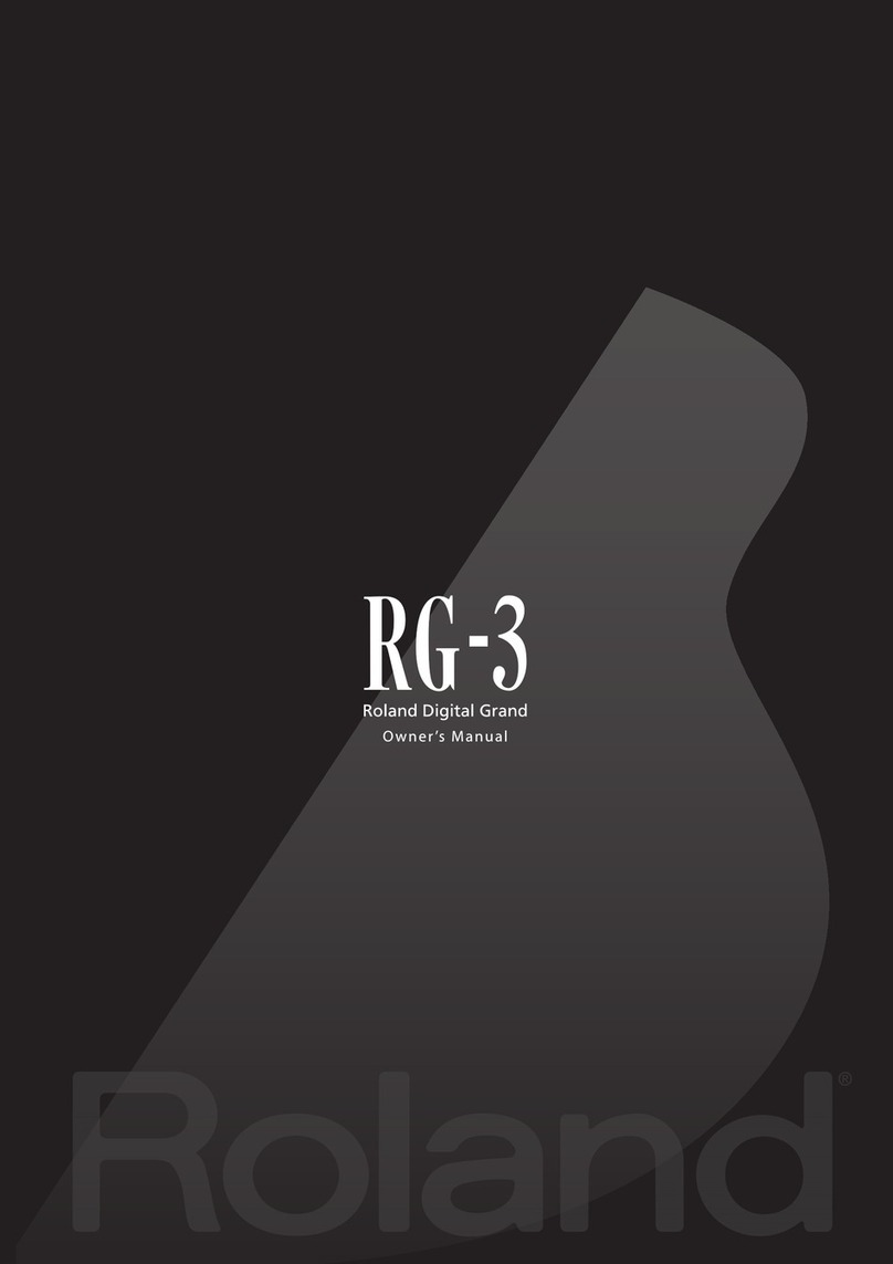 Roland RG-3 User manual