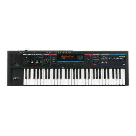 Roland JUNO-Di User manual