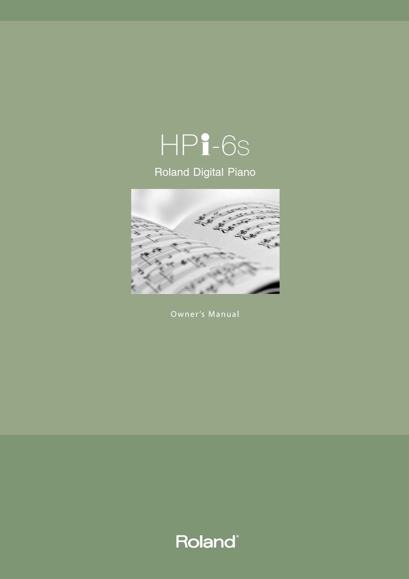 Roland HPi-6s User manual