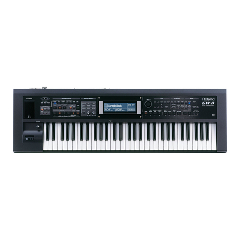 Roland Workstation GW-8 User manual